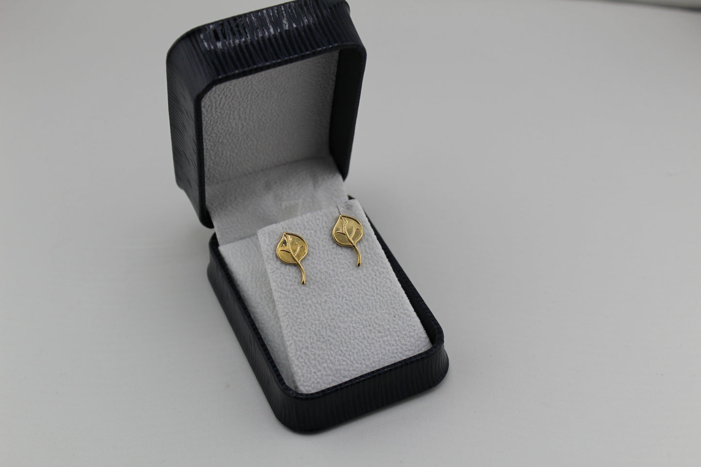 Aspen Leaf Earrings - 18K Gold